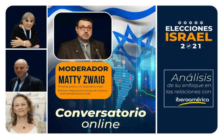 Gráfica del conversatorio de CILIB sobre las elecciones de Israel 2021 y su impacto en Iberoamérica