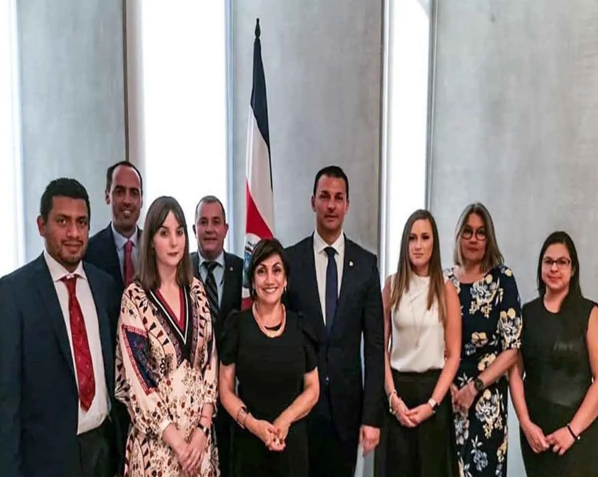 פגישה עם שרת הכלכלה של קוסטה ריקה במהלך הביקור הרשמי של אנדורה, 2020