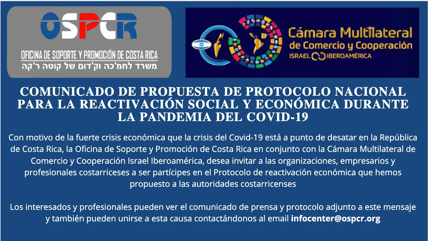 Covid-19 en Costa Rica: propuesta de protocolo de reactivación social y económica